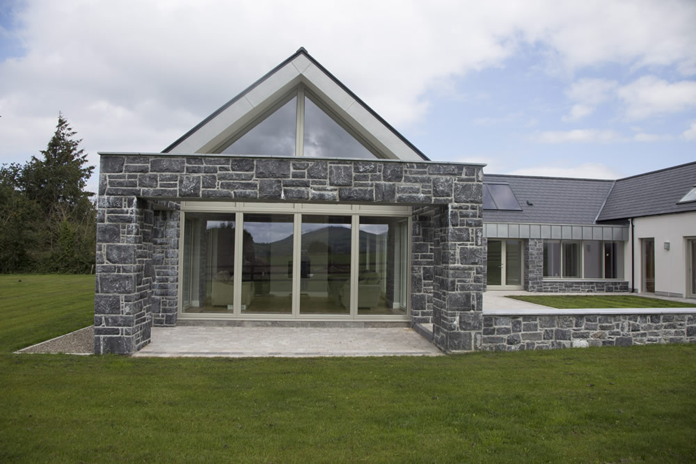 Aluminium cladding on the external face of a traditional window. Youghal Glass Windows & Doors